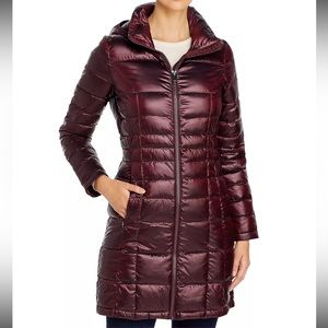 Calvin Klein Long Hooded Packable Down Puffer Jacket Women’s size XS